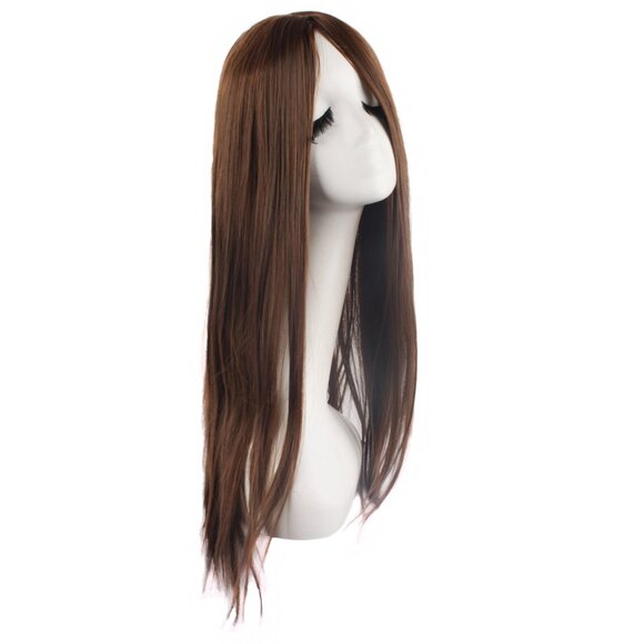 Women Special Long Straight Synthetic Wig Brown - Picture 2 of 3